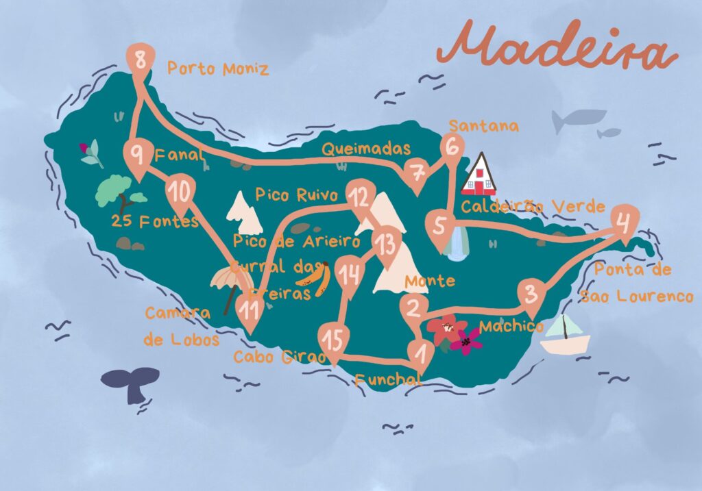 Madeira Reiseroute: Vorschläge für 7, 10 oder 14 Tage 6
